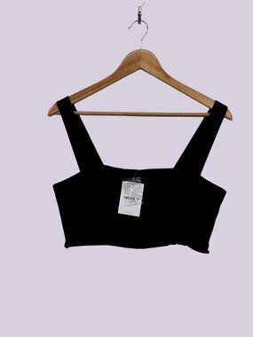 Forever 21 Linen Fringe Festival Crop Top